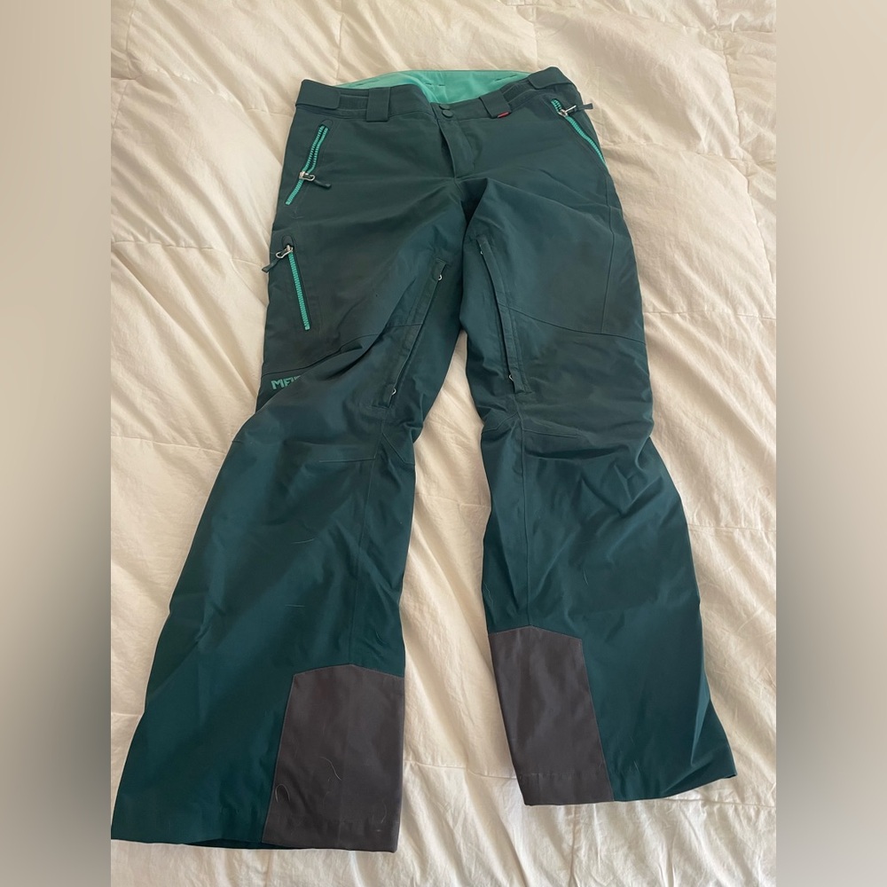 Marker Women's Teal Ski Pants with Mint Accents